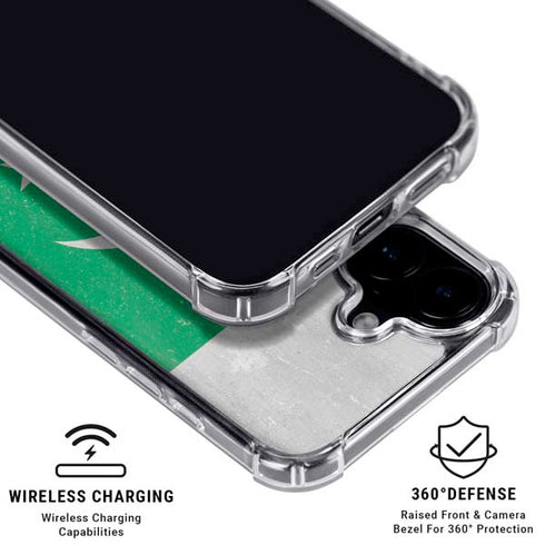 Pakistan Flag Distressed iPhone 17 Clear Case